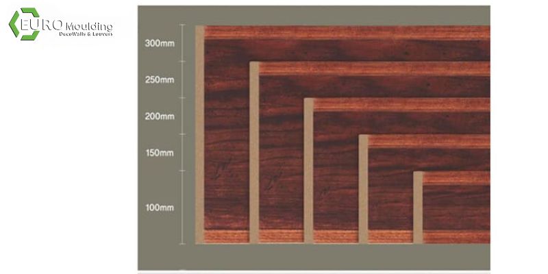 Thông tin kích thước của tấm gỗ nhựa ốp tường ngoài trời 