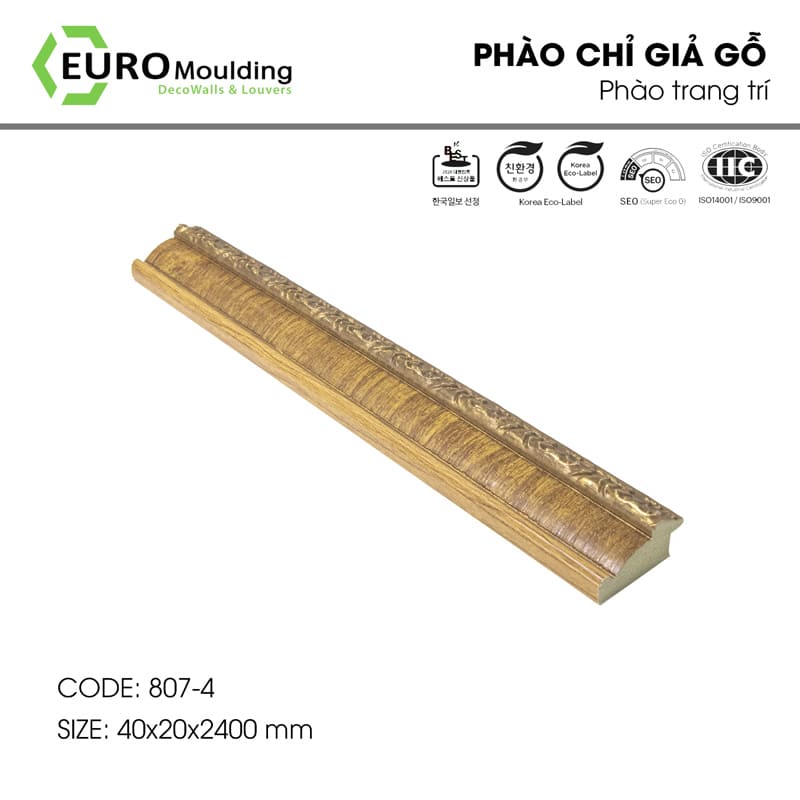 Phào chỉ làm từ chất liệu nhựa PS cao cấp