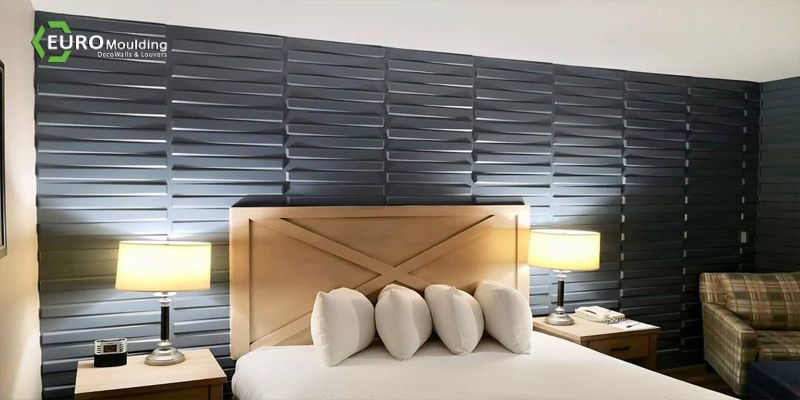 Tấm ốp tường 3D dùng trong phòng ngủ