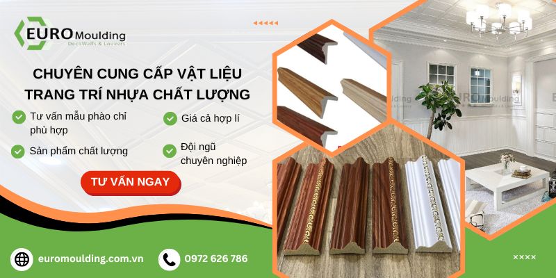 EURO Moulding chuyên phân phối vật liệu trang trí nhựa PS uy tín