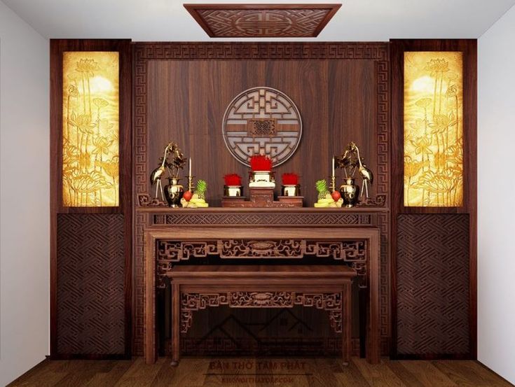 Tấm ốp lưng bàn thờ bằng gỗ công nghiệp