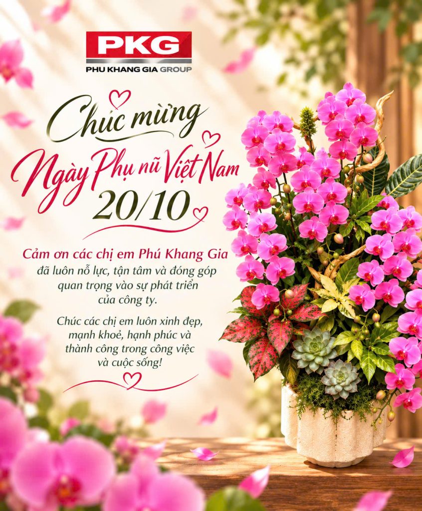 Phú Khang Gia chúc mừng Ngày Phụ nữ Việt Nam 20/10/2026
